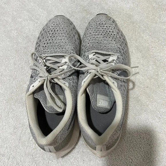 Nike Womens Gray Zoom Pegasus 35 Phantom Running Shoes Size 12 942855-004 - Picture 4 of 10